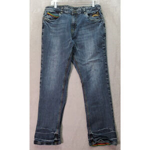 CCS Jeans Men's 32 Blue Denim Hurricane Flex Medium Wash Flat Front Straight Leg